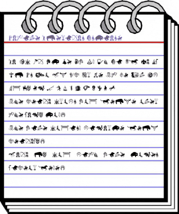 Native American Indians Regular animated font preview Native American Indians Regular animated font preview