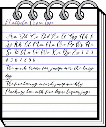Nattyla Regular animated font preview Nattyla Regular animated font preview