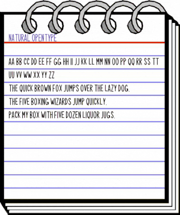 Natural Regular animated font preview Natural Regular animated font preview