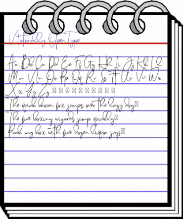 Naturally Regular animated font preview