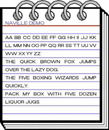 Naville DEMO Regular animated font preview