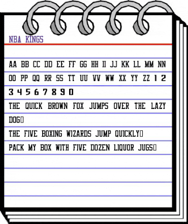 NBA Kings Regular animated font preview NBA Kings Regular animated font preview