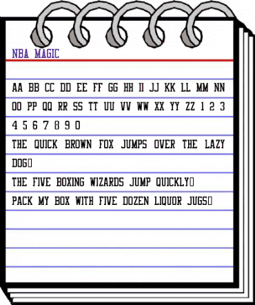 NBA Magic Regular animated font preview NBA Magic Regular animated font preview