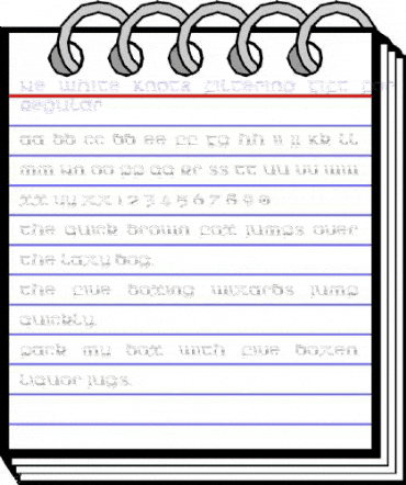 N.E. White Knots (Filtering Gift For LexKomin Regular animated font preview
