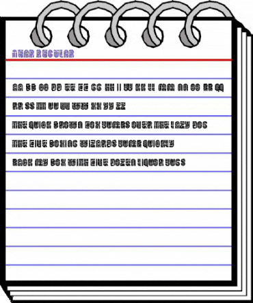 Near Regular animated font preview Near Regular animated font preview