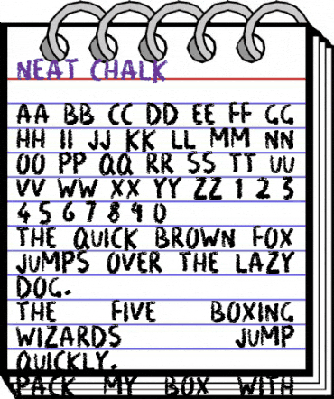 Neat Chalk Regular animated font preview