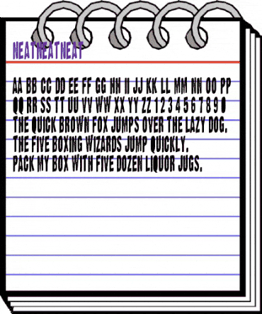 NeatNeatNeat Regular animated font preview