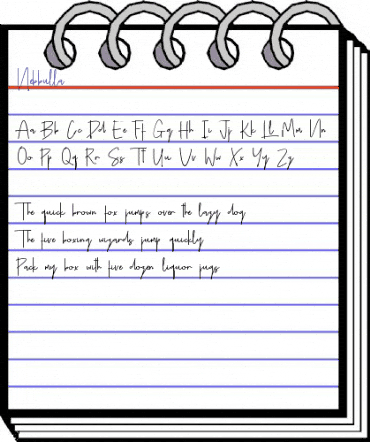 Nebbulla Regular animated font preview Nebbulla Regular animated font preview