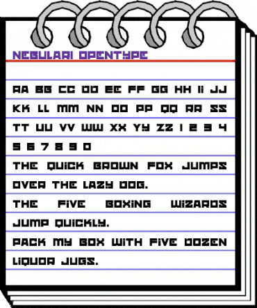 nebulari Regular animated font preview nebulari Regular animated font preview