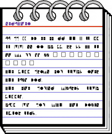 NegativeO Normal animated font preview NegativeO Normal animated font preview