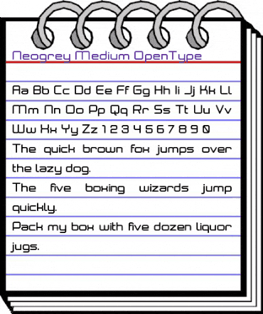 Neogrey Medium animated font preview Neogrey Medium animated font preview