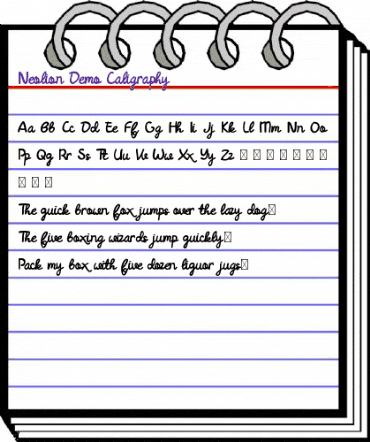 Neolion Demo Caligraphy Regular animated font preview