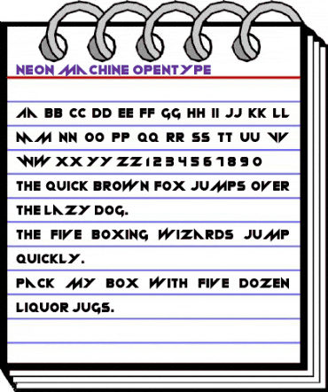 Neon machine Regular animated font preview Neon machine Regular animated font preview