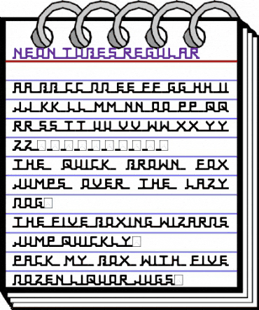 Neon Tubes Regular animated font preview Neon Tubes Regular animated font preview