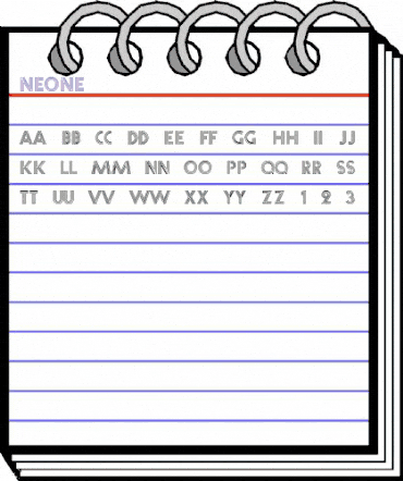 Neone- Regular animated font preview