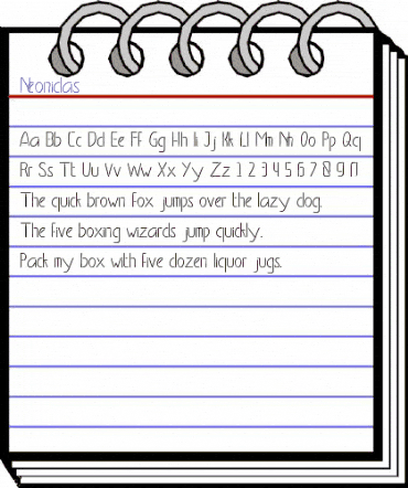 Neonidas Regular animated font preview