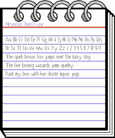 Neonidas Regular animated font preview