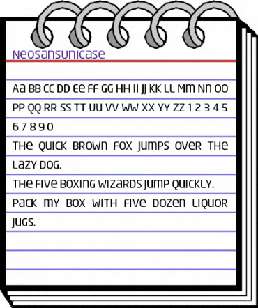 Neo Sans Unicase Regular animated font preview Neo Sans Unicase Regular animated font preview