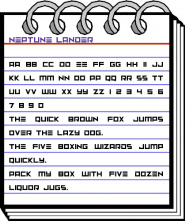 Neptune Lander Regular animated font preview Neptune Lander Regular animated font preview