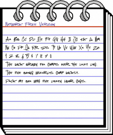 Network Free Regular animated font preview Network Free Regular animated font preview