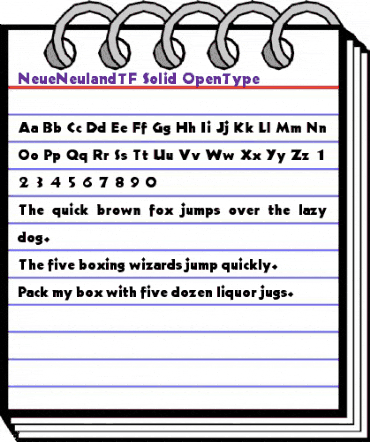 NeueNeulandTF Bold animated font preview NeueNeulandTF Bold animated font preview