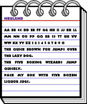 Neuland Roman animated font preview Neuland Roman animated font preview
