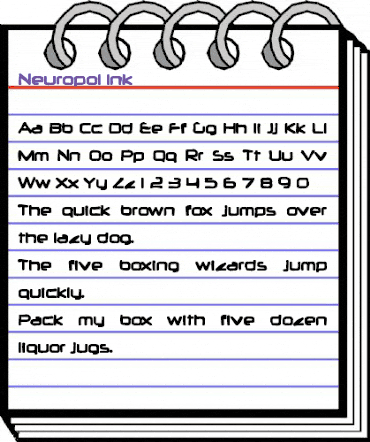 Neuropol Ink Regular animated font preview