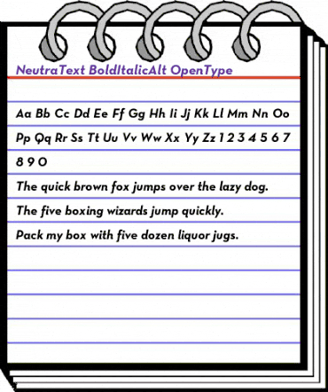 Neutra Text Alt Bold Italic animated font preview Neutra Text Alt Bold Italic animated font preview