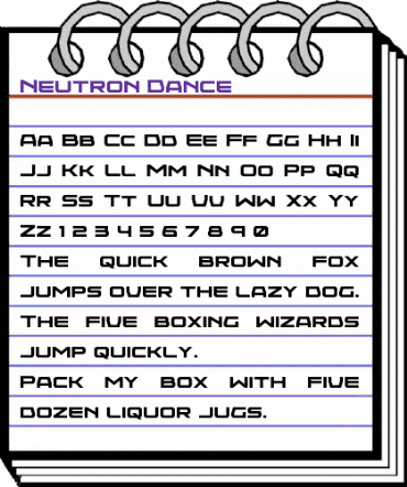 Neutron Dance Regular animated font preview Neutron Dance Regular animated font preview