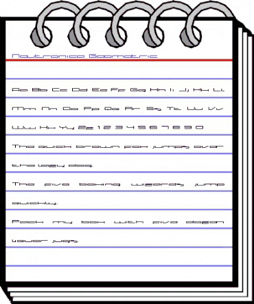 Neutronica Geometric animated font preview Neutronica Geometric animated font preview