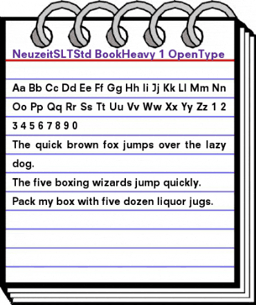 Neuzeit S LT Std Book Heavy animated font preview Neuzeit S LT Std Book Heavy animated font preview
