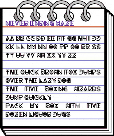 never ending maze Regular animated font preview never ending maze Regular animated font preview