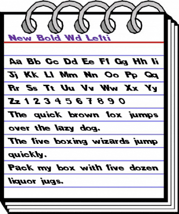 New Bold Wd Lefti Regular animated font preview New Bold Wd Lefti Regular animated font preview