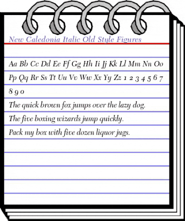 NewCaledonia SC Italic animated font preview NewCaledonia SC Italic animated font preview