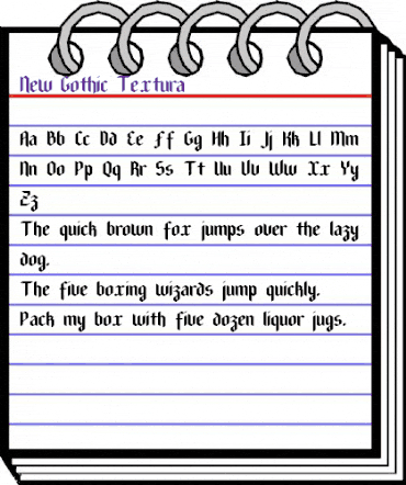 New Gothic Textura New Gothic Textura animated font preview New Gothic Textura New Gothic Textura animated font preview