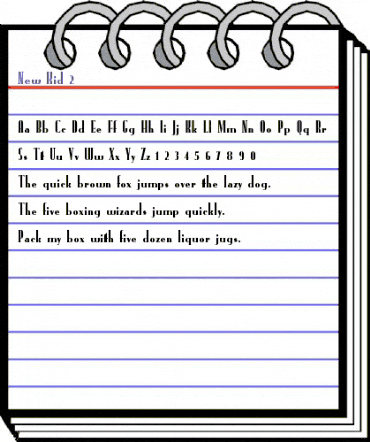 New Kid 2 Regular animated font preview New Kid 2 Regular animated font preview