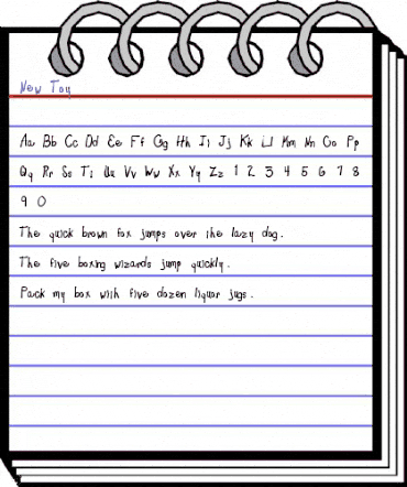 New Toy Regular animated font preview New Toy Regular animated font preview