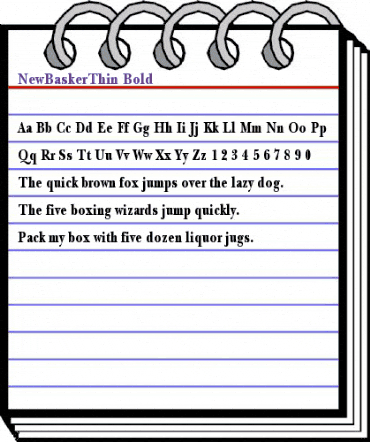 NewBaskerThin Bold animated font preview NewBaskerThin Bold animated font preview