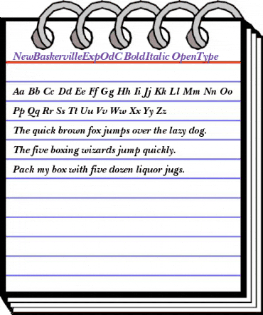 NewBaskervilleExpOdC Bold Italic animated font preview NewBaskervilleExpOdC Bold Italic animated font preview