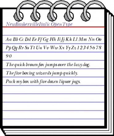 New BaskervilleItalic animated font preview New BaskervilleItalic animated font preview