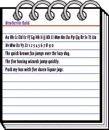 Newberlin Bold animated font preview Newberlin Bold animated font preview
