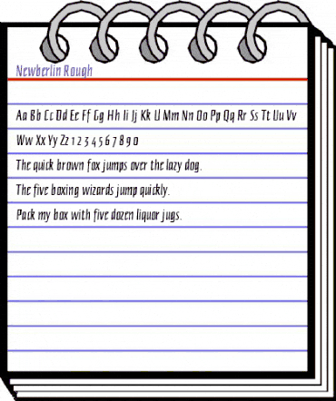 Newberlin Regular animated font preview Newberlin Regular animated font preview