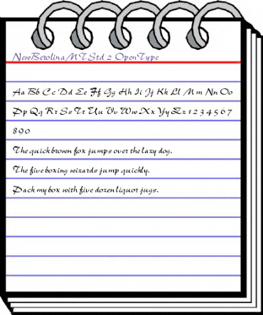 New Berolina MT Std Regular animated font preview