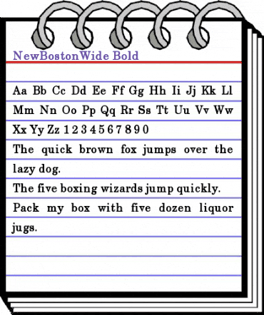 NewBostonWide Bold animated font preview NewBostonWide Bold animated font preview