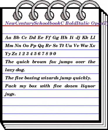 NewCenturySchoolbookC Bold Italic animated font preview NewCenturySchoolbookC Bold Italic animated font preview