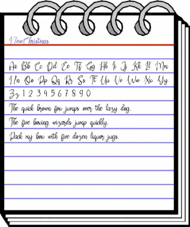 New Christmas Regular animated font preview