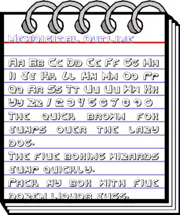 NewDigital Original animated font preview NewDigital Original animated font preview