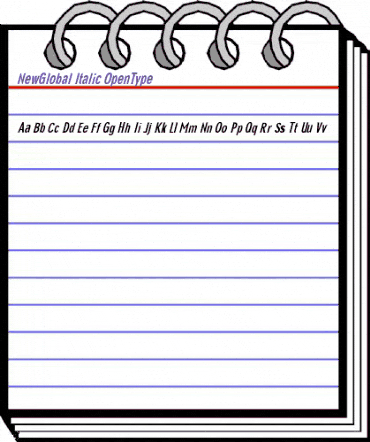 NewGlobal Italic animated font preview NewGlobal Italic animated font preview