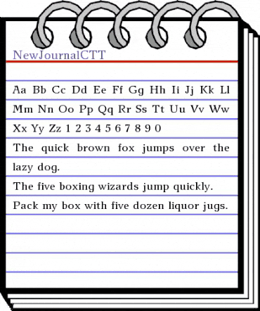 NewJournalC Normal animated font preview NewJournalC Normal animated font preview