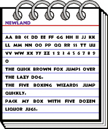 Newland Regular animated font preview Newland Regular animated font preview